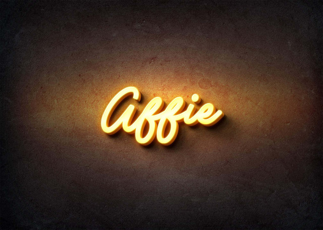 Free photo of Glow Name Profile Picture for Affie