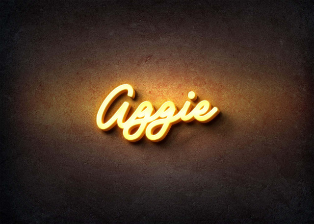 Free photo of Glow Name Profile Picture for Aggie