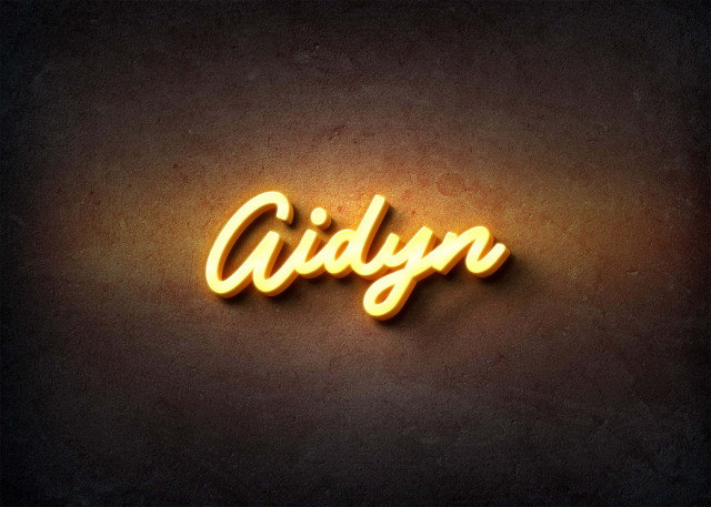 Free photo of Glow Name Profile Picture for Aidyn