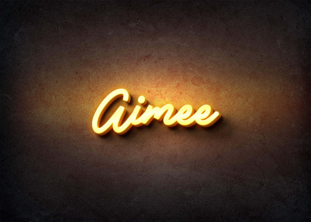 Free photo of Glow Name Profile Picture for Aimee