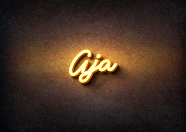 Free photo of Glow Name Profile Picture for Aja