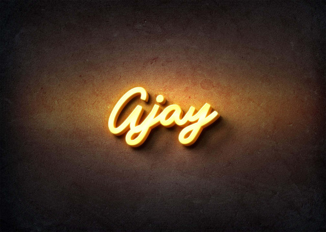Free photo of Glow Name Profile Picture for Ajay