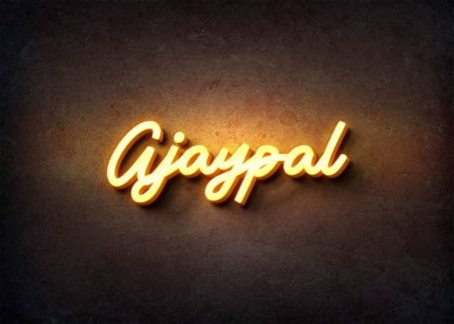 Free photo of Glow Name Profile Picture for Ajaypal