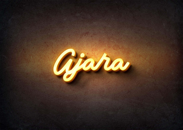 Free photo of Glow Name Profile Picture for Ajara