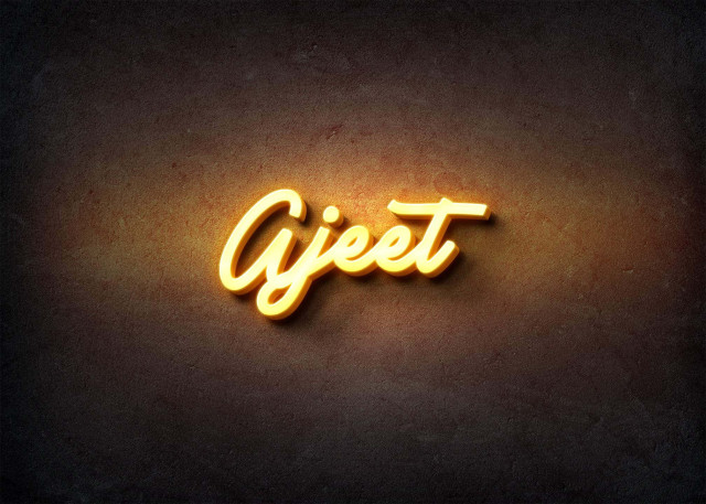 Free photo of Glow Name Profile Picture for Ajeet