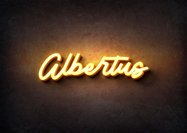 Free photo of Glow Name Profile Picture for Albertus