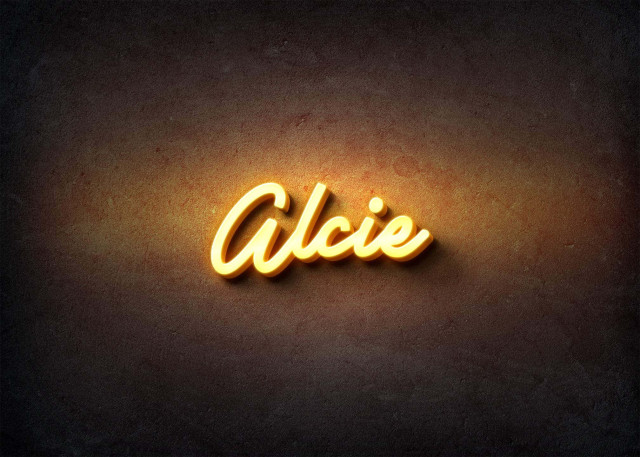 Free photo of Glow Name Profile Picture for Alcie