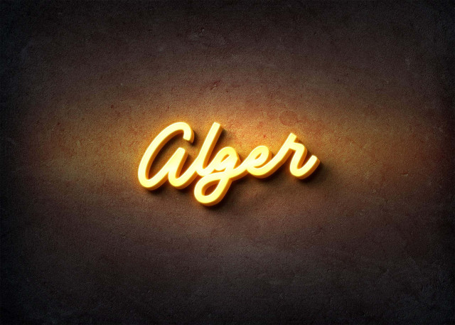 Free photo of Glow Name Profile Picture for Alger