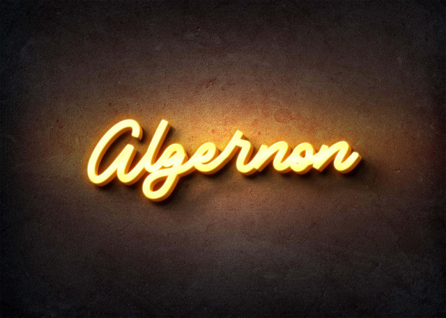 Free photo of Glow Name Profile Picture for Algernon