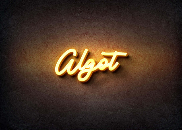 Free photo of Glow Name Profile Picture for Algot