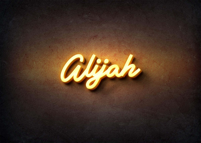 Free photo of Glow Name Profile Picture for Alijah