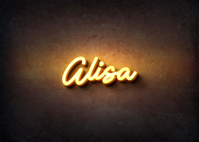 Free photo of Glow Name Profile Picture for Alisa