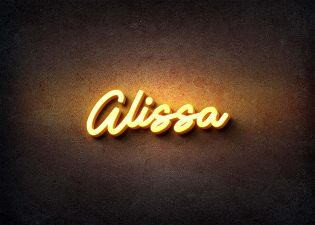 Free photo of Glow Name Profile Picture for Alissa