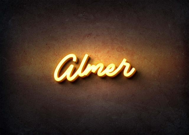 Free photo of Glow Name Profile Picture for Almer
