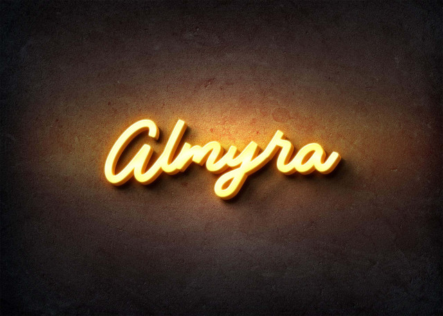 Free photo of Glow Name Profile Picture for Almyra