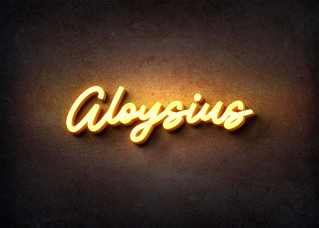 Free photo of Glow Name Profile Picture for Aloysius