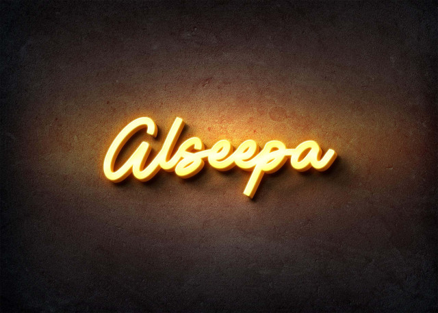 Free photo of Glow Name Profile Picture for Alseepa