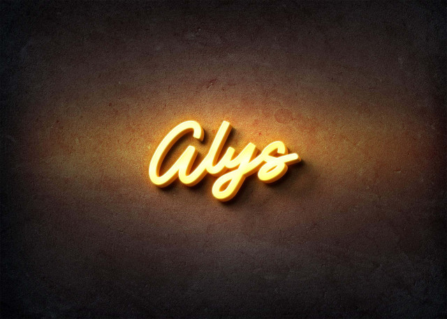 Free photo of Glow Name Profile Picture for Alys