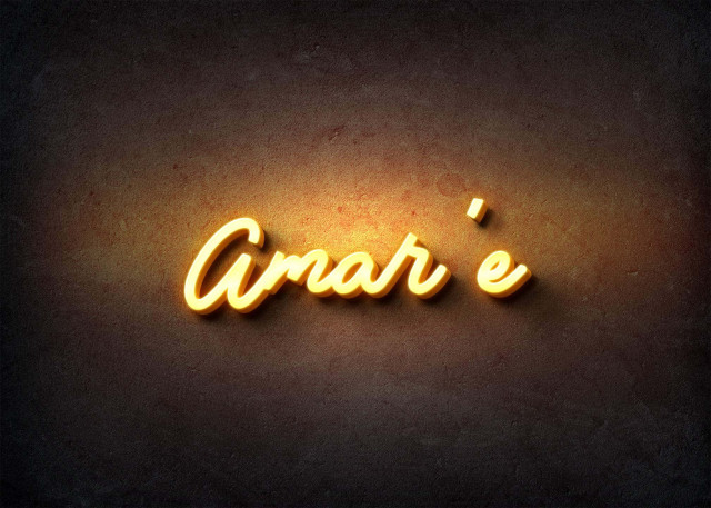 Free photo of Glow Name Profile Picture for Amar'e