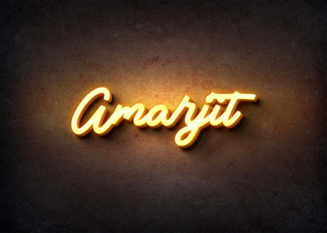 Free photo of Glow Name Profile Picture for Amarjit