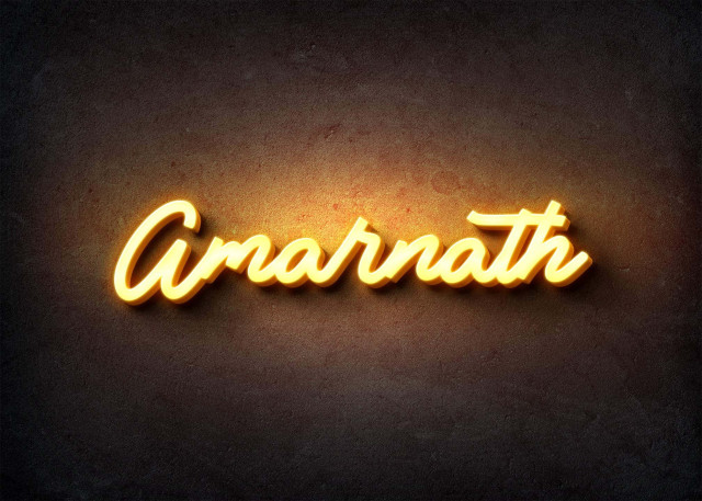 Free photo of Glow Name Profile Picture for Amarnath