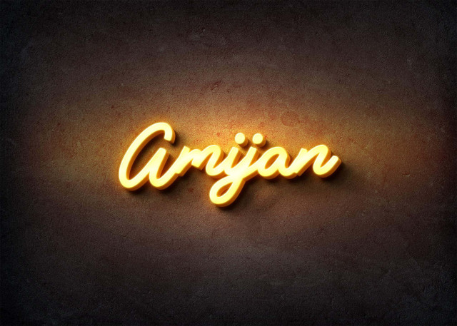 Free photo of Glow Name Profile Picture for Amijan