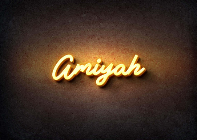 Free photo of Glow Name Profile Picture for Amiyah