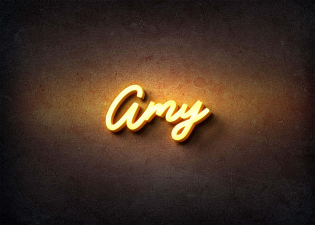 Free photo of Glow Name Profile Picture for Amy