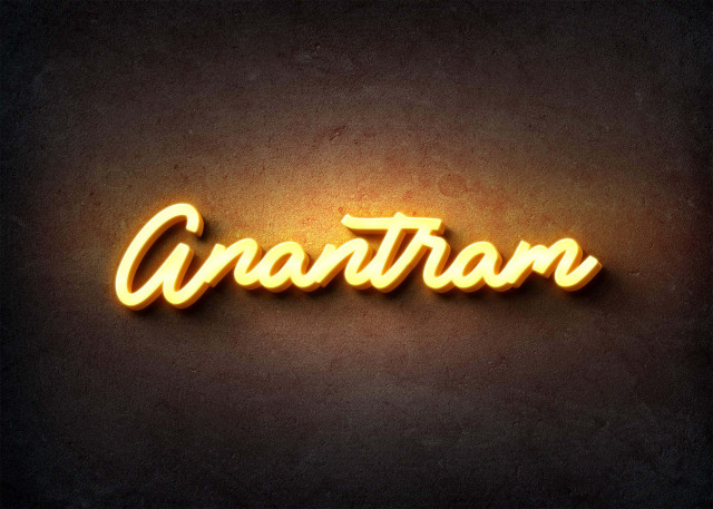 Free photo of Glow Name Profile Picture for Anantram