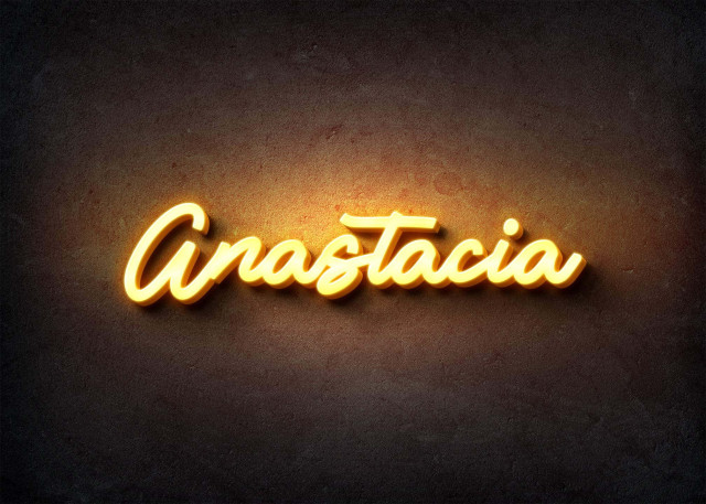 Free photo of Glow Name Profile Picture for Anastacia