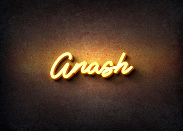 Free photo of Glow Name Profile Picture for Anash