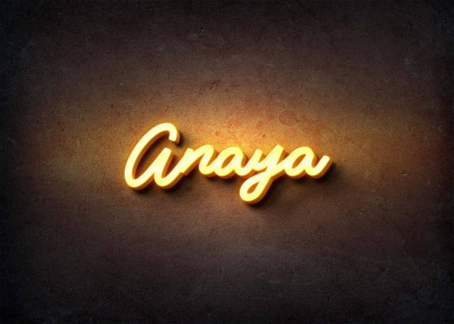 Free photo of Glow Name Profile Picture for Anaya