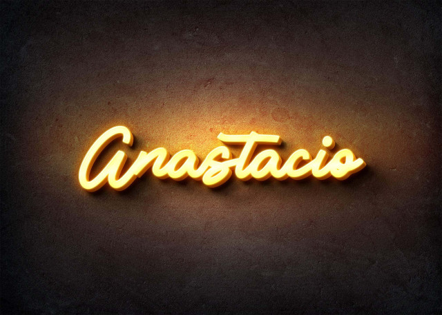 Free photo of Glow Name Profile Picture for Anastacio