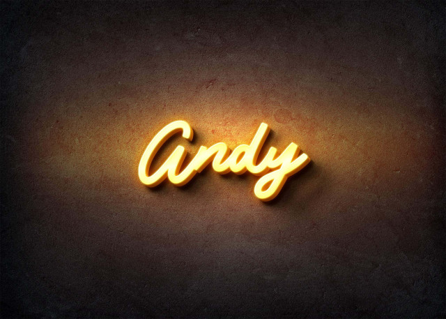 Free photo of Glow Name Profile Picture for Andy