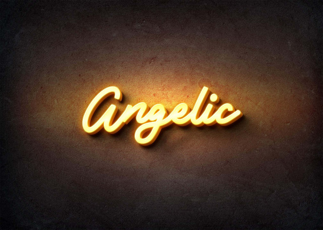 Free photo of Glow Name Profile Picture for Angelic