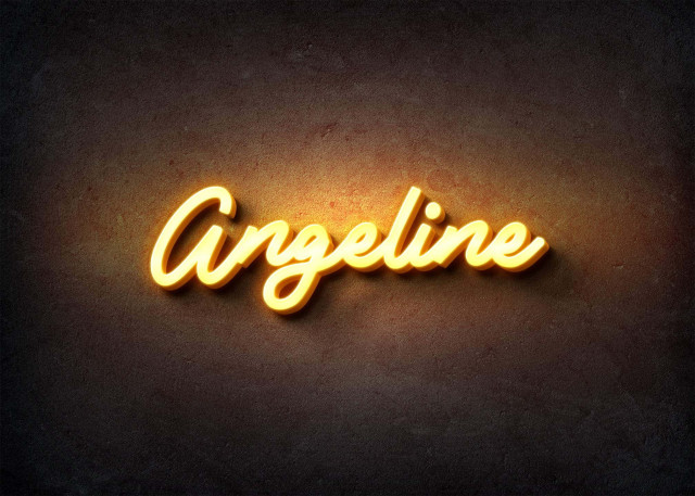 Free photo of Glow Name Profile Picture for Angeline