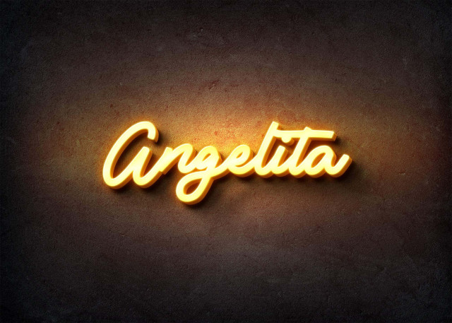 Free photo of Glow Name Profile Picture for Angelita