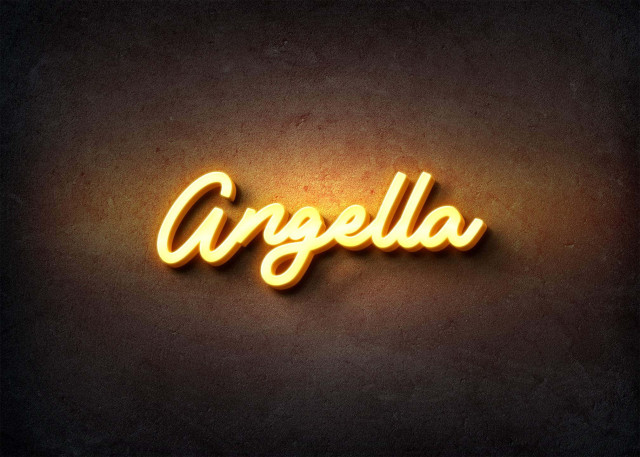 Free photo of Glow Name Profile Picture for Angella