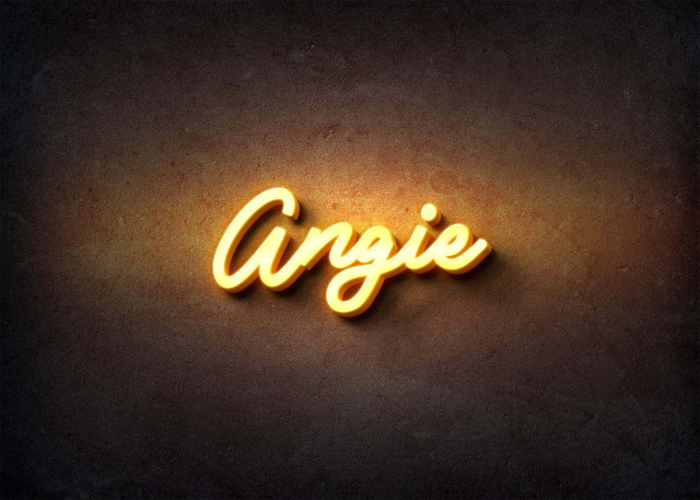 Free photo of Glow Name Profile Picture for Angie