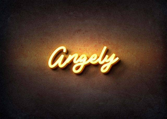 Free photo of Glow Name Profile Picture for Angely