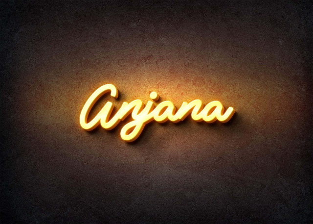 Free photo of Glow Name Profile Picture for Anjana