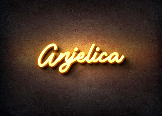 Free photo of Glow Name Profile Picture for Anjelica