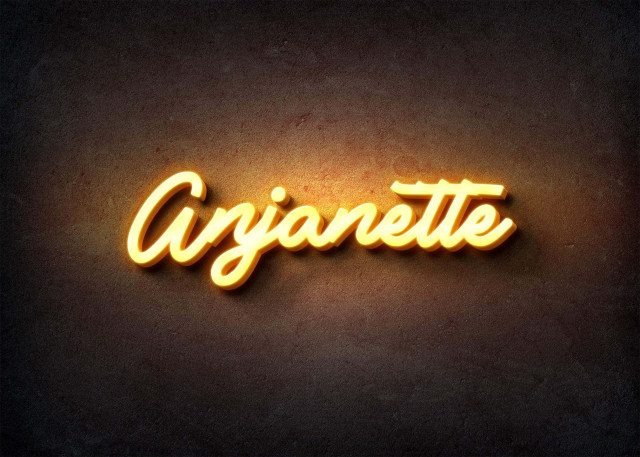 Free photo of Glow Name Profile Picture for Anjanette