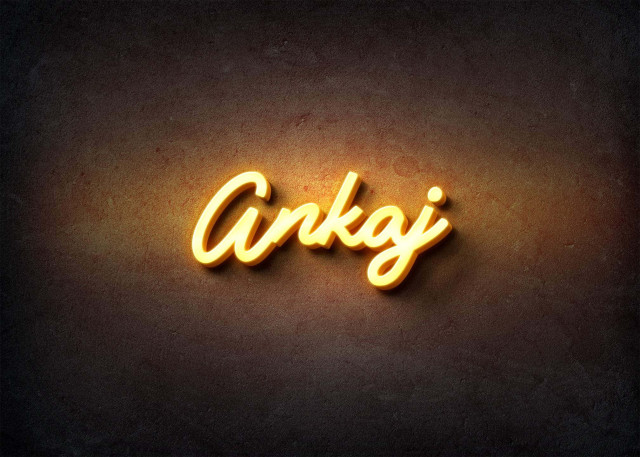 Free photo of Glow Name Profile Picture for Ankaj