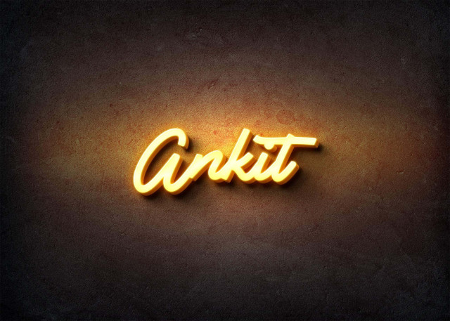 Free photo of Glow Name Profile Picture for Ankit