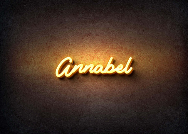 Free photo of Glow Name Profile Picture for Annabel