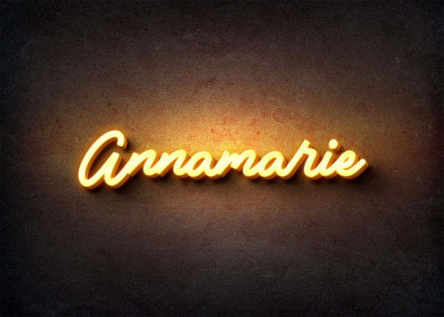 Free photo of Glow Name Profile Picture for Annamarie