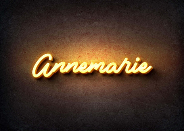 Free photo of Glow Name Profile Picture for Annemarie