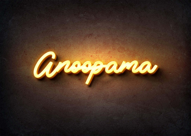 Free photo of Glow Name Profile Picture for Anoopama
