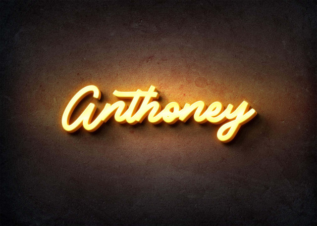 Free photo of Glow Name Profile Picture for Anthoney